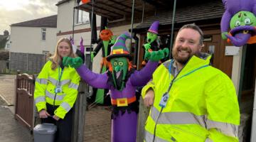 East Cambs took to the road in October to prove there’s nothing scary about the spooktacular new bin service